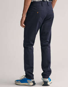 GANT TROUSERS SLIM TWILL CHINOS