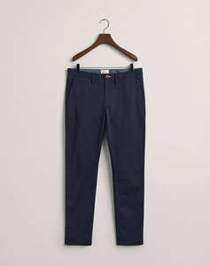 GANT TROUSERS SLIM TWILL CHINOS
