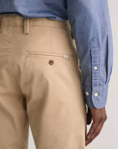 GANT TROUSERS SLIM TWILL CHINOS