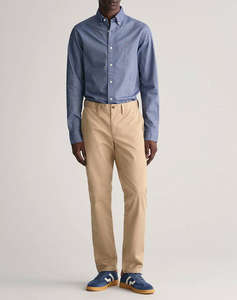 GANT TROUSERS SLIM TWILL CHINOS