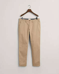 GANT TROUSERS SLIM TWILL CHINOS