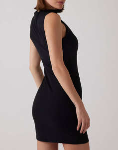 GUESS ZAMA BUTTON DETAIL DRESS WOMENS DRESS