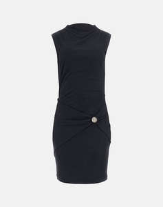 GUESS ZAMA BUTTON DETAIL DRESS WOMENS DRESS
