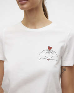 VERO MODA VMVIVA S/S O-NECK T-SHIRT JRS BTQ GA