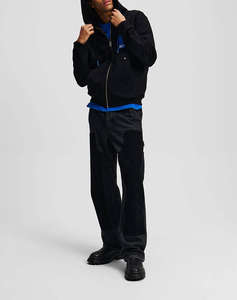 KARL LAGERFELD KLJ REG BOX LOGO ZIP HOODIE