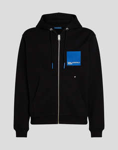 KARL LAGERFELD KLJ REG BOX LOGO ZIP HOODIE