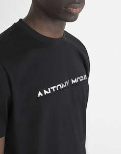 ANTONY MORATO MMKS02478FA100240 MIN OF 6 T-SHIRT REGULAR FIT IN JERSEY COTTON FABRIC WITH FLOCK MATT PLASTIC AND SPONGE LOGO PRINT МЪЖКА ТЕНИСКА