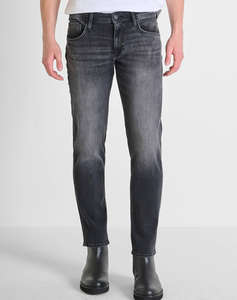 ANTONY MORATO MMDT00282FA7505731W01992 MIN OF 10 JEANS KURT COMFORT TAPERED FIT IN ICONIC BLACK OD BLACK DENIM МЪЖКИ ПАНТАЛОНИ