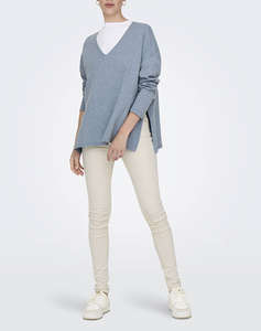 ONLY ONLAMALIO LIFE LS V-NECK KNT