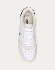 RALPH LAUREN NUBUCK/LEATHER-MASTERS CRT-SK-LTL