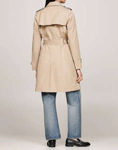 TOMMY HILFIGER COTTON DB SLIM FIT TRENCH