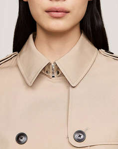 TOMMY HILFIGER COTTON DB SLIM FIT TRENCH