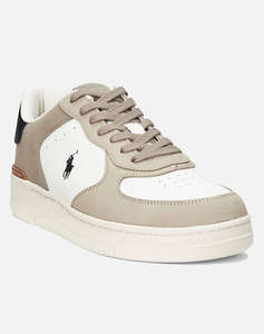 RALPH LAUREN NUBUCK/LEATHER-MASTERS CRT-SK-LTL