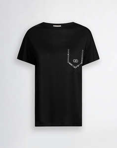 LIUJO WHITE_WA5J01__ECS T-SHIRT MODA M/C ДАМСКА БЛУЗА