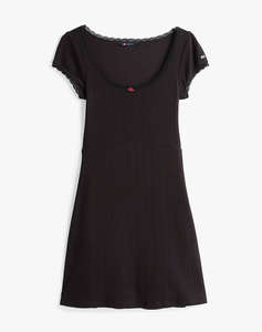 TOMMY JEANS TJW POINTELLE A-LINE DRESS EXT