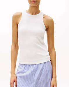 TOMMY HILFIGER SLIM 5X2 RIB TANK TOP NS
