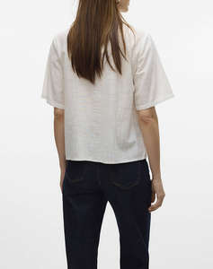 VERO MODA VMBARCY S/S SHIRT WVN BTQ GA