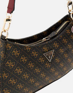 GUESS NOELLE TOP ZIP SHOULDER BAG ДАМСКА ЧАНТА(Размери: 29 x 18 x 6см.)