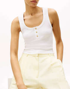 TOMMY HILFIGER SLIM HENLEY GB SCOOP-NK TANK TOP