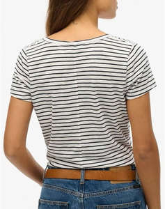 SUPERDRY D1 STUD SCOOP NECK TEE ДАМСКА ТЕНИСКА