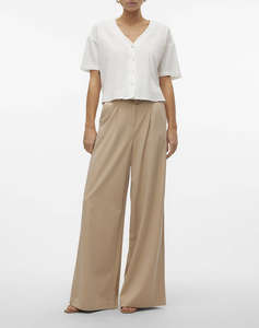 VERO MODA VMMYMILO 2/4 V-NECK SHIRT WVN GA