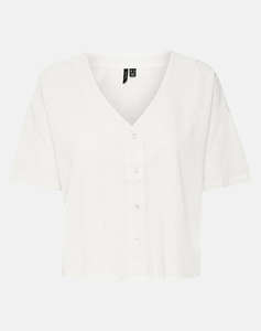 VERO MODA VMMYMILO 2/4 V-NECK SHIRT WVN GA