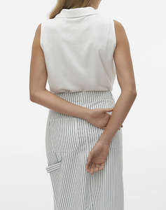 VERO MODA VMMYMILO SL V-NECK SHIRT WVN GA