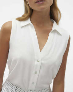 VERO MODA VMMYMILO SL V-NECK SHIRT WVN GA