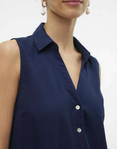 VERO MODA VMMYMILO SL V-NECK SHIRT WVN GA