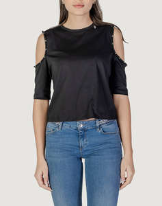 LIUJO WHITE_WA5J19__ECS T-SHIRT MODA M/L WOMENS BLOUSE