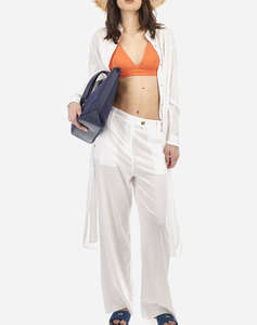 LA MARTINA ПАНТАЛОНИ WOMAN PANT VISCOSE LINEN
