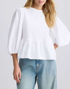 LIU JO WHITE_WA5J45__3.0 TUNICA JERSEY WOMENS BLOUSE
