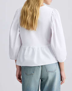 LIU JO WHITE_WA5J45__3.0 TUNICA JERSEY WOMENS BLOUSE