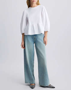 LIU JO WHITE_WA5J45__3.0 TUNICA JERSEY WOMENS BLOUSE
