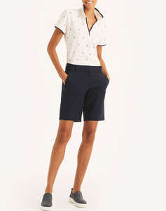 NAUTICA КЪСИ ПАНТАЛОНИ/ 10 ANCHOR STRETCH TWILL SOLID SHORT