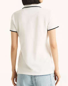 NAUTICA BLOUSE POLO ΚΜ S/S TIPPED SPLIT NECK OCEAN POLO