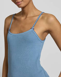 TOMMY JEANS TJW SLIM SCALLOP RIB TOP