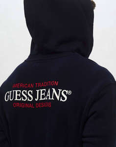 GUESS JEANS GJ ZIP HOOD REG AM TRAD SWEAT MENS SWEATSHIRT