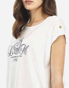 LA MARTINA BLOUSE T-SHIRT ΚΜ WOMAN T-SHIRT S/S 40/1 COTTON