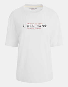 GUESS JEANS GJ SS CN OS AMERICAN TR TEE ДАМСКА БЛУЗА