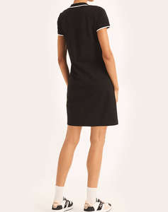 NAUTICA DRESS S/S TIPPED KNIT OCEAN POLO DRESS