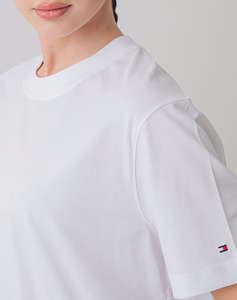 TOMMY HILFIGER MDRN OUTLINE FLAG C-NK TEE