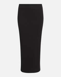 CALVIN KLEIN JEANS WOVEN LABEL RIB SKIRT