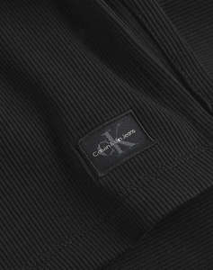 CALVIN KLEIN JEANS WOVEN LABEL RIB SKIRT