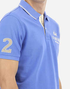 LA MARTINA ТЕНИСКА POLO KM MAN POLO SEMI 30/1 COTTON PIQU