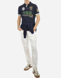 LA MARTINA ТЕНИСКА POLO KM MAN S/S POLO PIQUET STRETCH