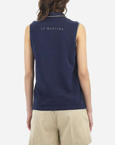 LA MARTINA ТЕНИСКА POLOXM WOMAN SLEEVELESS POLO PIQUET S
