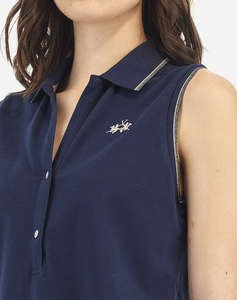 LA MARTINA ТЕНИСКА POLOXM WOMAN SLEEVELESS POLO PIQUET S