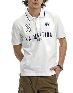 LA MARTINA ТЕНИСКА POLO KM MAN POLO PIQUET STRETCH