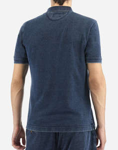 LA MARTINA ТЕНИСКА POLO KM MAN S/S POLO INDIGO PIQUET